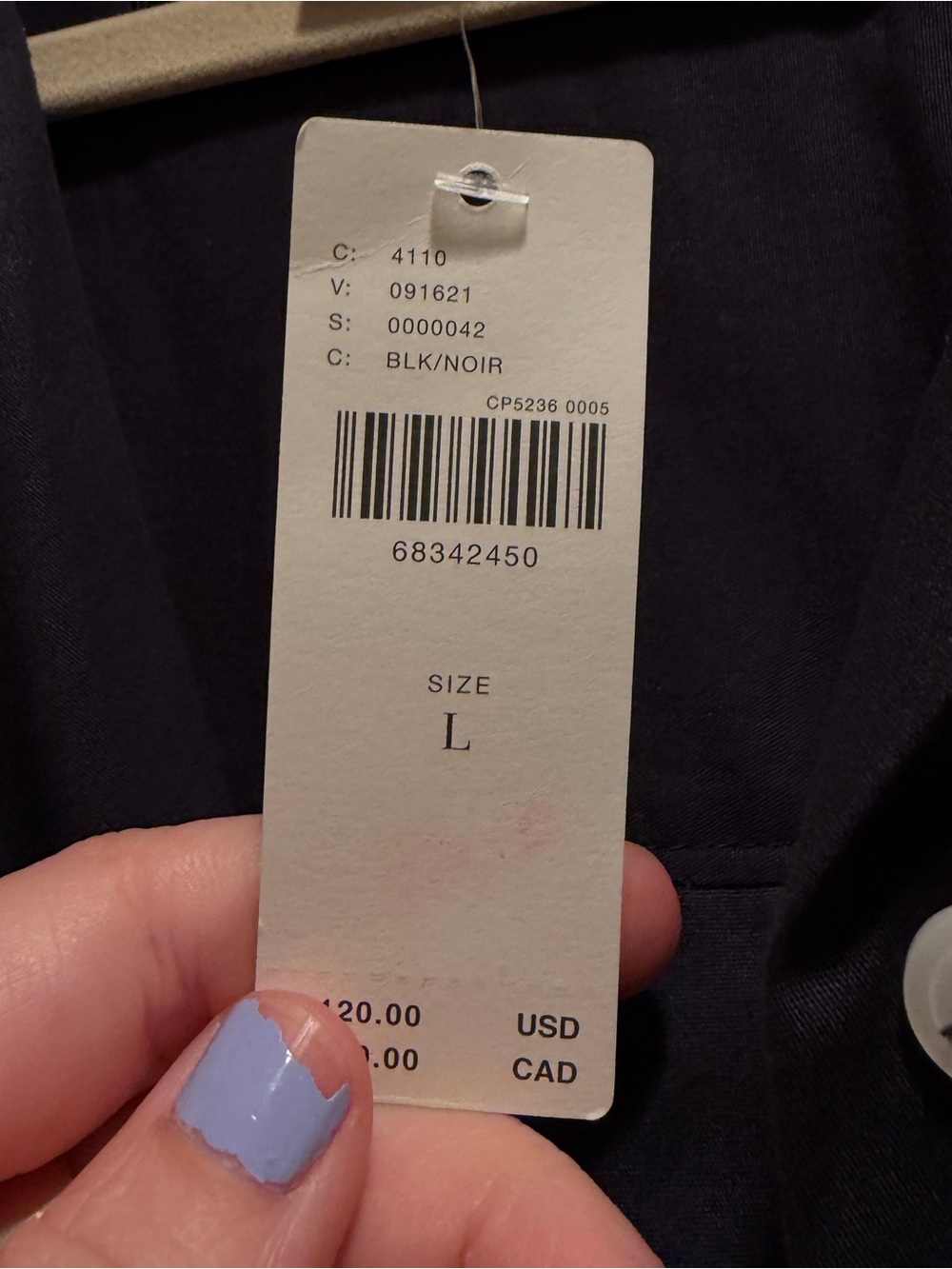 Anthropologie Maeve Oversized Black Button-Down Shirt - Picture 12 of 13